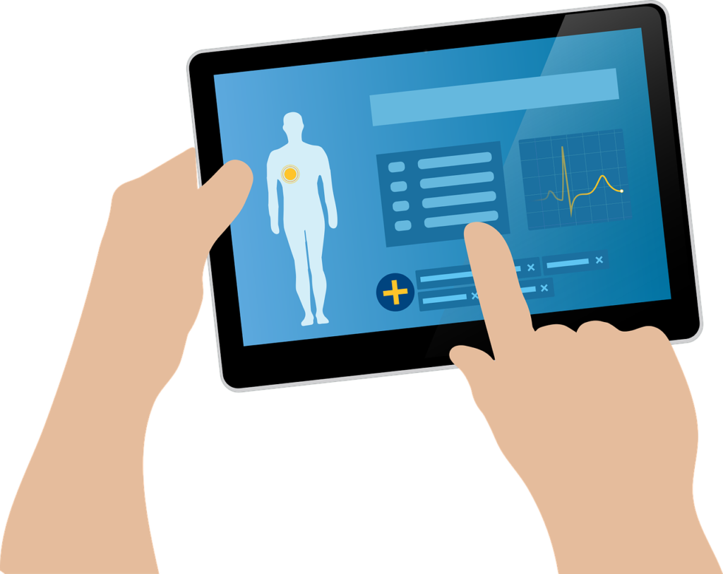 Medical records can be read on tablets