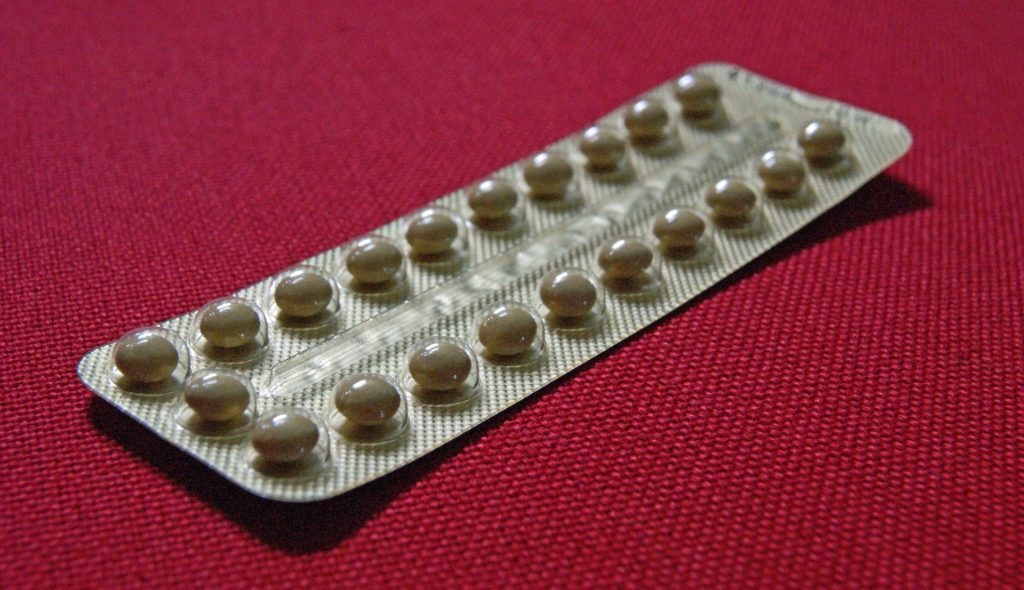 Package of birth control pills