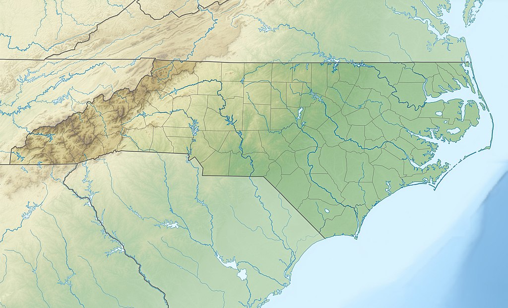 map of north carolina